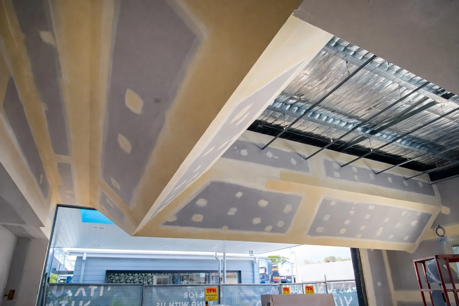 Commercial framing and sheeting fitout on the Gold Coast by KGW Builds